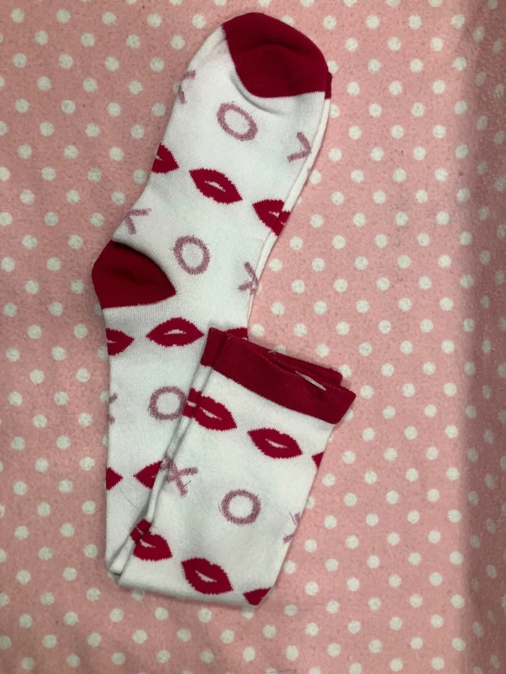 Hugs & Kisses Knee Socks M